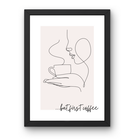 But First, Coffee Framed Print