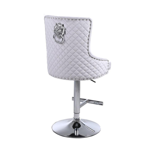 Bentley Lion Quilted Bar Stool - Discounted Beds & Furniture UK Ltd 